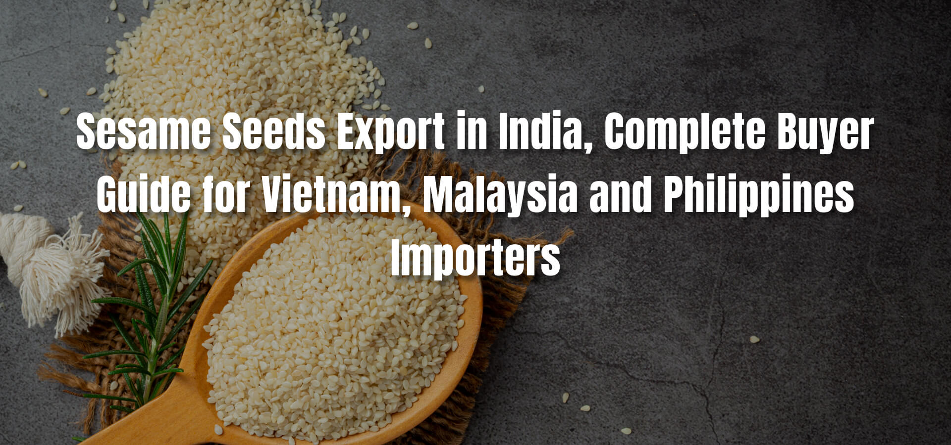 Sesame Seeds Export in India, Complete Buyer Guide for Vietnam, Malaysia and Philippines Importers